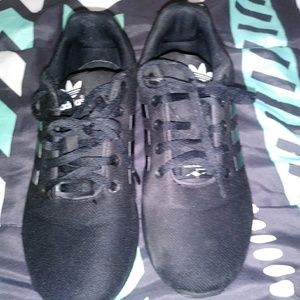 Black Addias shoes